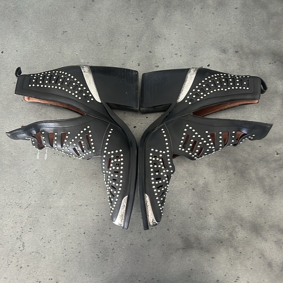 Jeffrey Campbell Studded Cutout Leather Booties - Picture 2 of 6